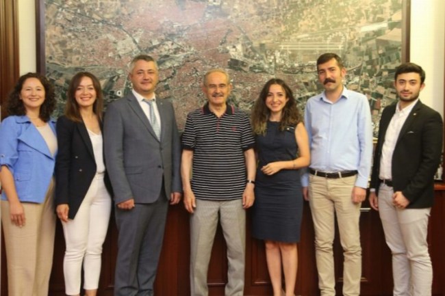 İMO'dan Büyükerşen'e nezaket ziyareti