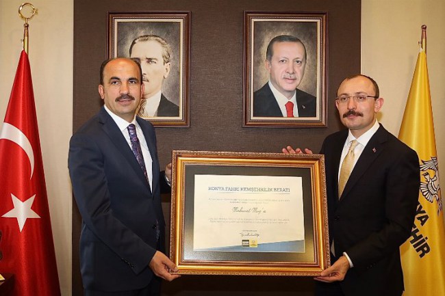 Ticaret Bakanı Mehmet Muş Başkan Altay'ı ziyaret etti