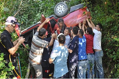 Şamlar'da kaza: 2'si çocuk 5 yaralı..