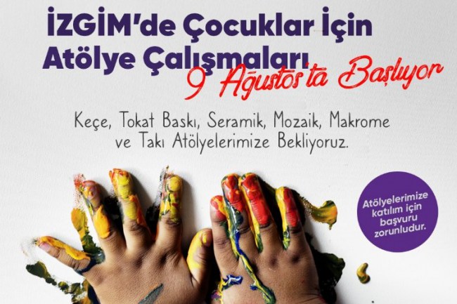 İZGİM'de çocuklara atölye