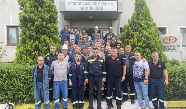 Eğitimden dönen Türk Metal üyeleri Başkan Yılmaz’ı ziyaret etti