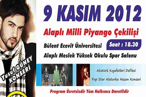 Milli piyango çekilişi Alaplı'da..