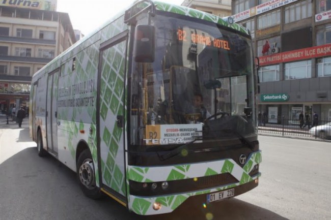 Gaziantep'te 'elektrik otobüs' anketi