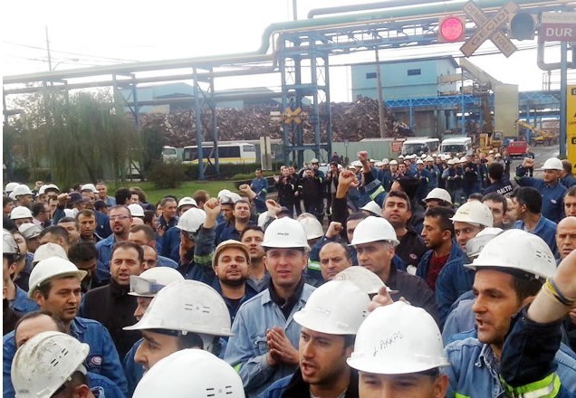 ERDEMİR içerisindeki taşeronlaşmaya 'HAYIR'