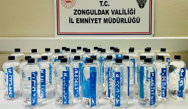 Zonguldak'ta sahte alkole zincir operasyonu