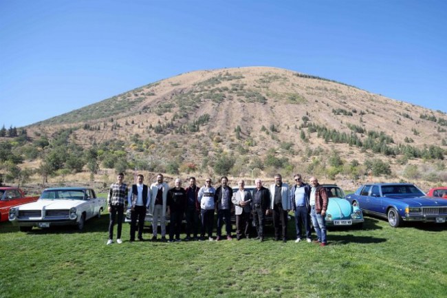 Klasik otomobiller Ali Dağı'na yakıştı