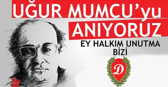 Uğur Mumcu'yu saygıyla anıyoruz..