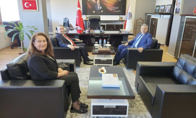 Erdemir Genel Müdürü Peker’den Müdür Aktaş’a ziyaret