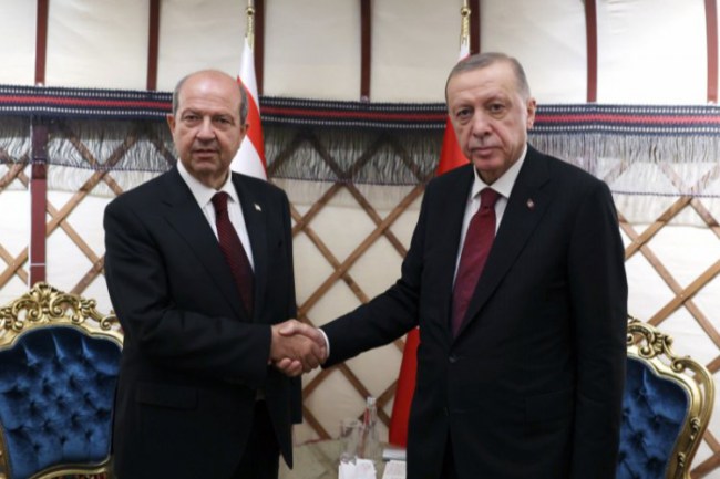 Cumhurbaşkanı Erdoğan, Bursa'da Kırgız ve KKTC'li mevkidaşlarıyla görüştü