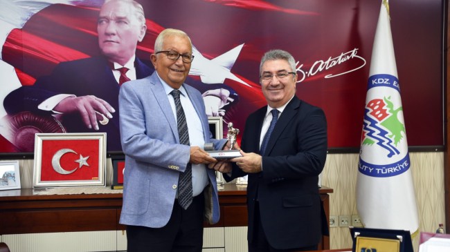 Erdemir Genel Müdürü Niyazi Aşkın Peker, Başkan Halil Posbıyık’ı ziyaret etti