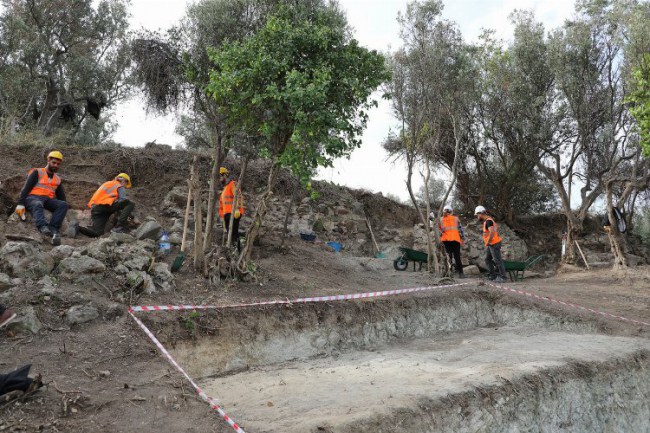Bursa Mudanya'da antik Myrleia'nın sur duvarlarına ulaşıldı