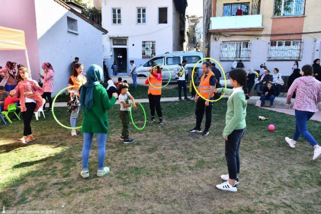 "Sakin mahalle" şenlendi