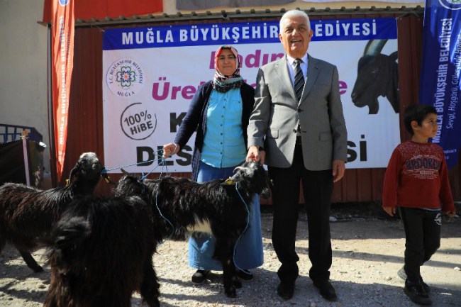 Muğla'dan Yatağan'a 'Kıl Keçisi' desteği