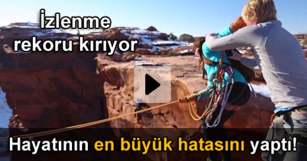 Kız arkadaşını uçurumdan itti