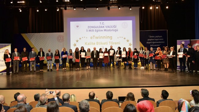 Etwinning Zonguldak kalite etiketi ödül töreni yapıldı