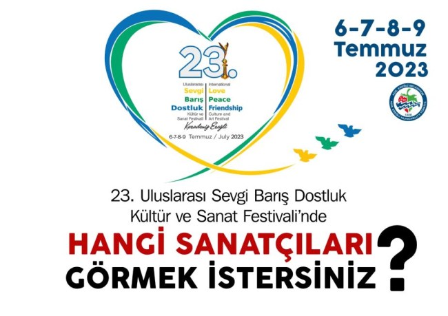 Kdz. Ereğli Festivali’nde ‘Hangi Sanatçıları Görmek İstersiniz’ anketi başladı