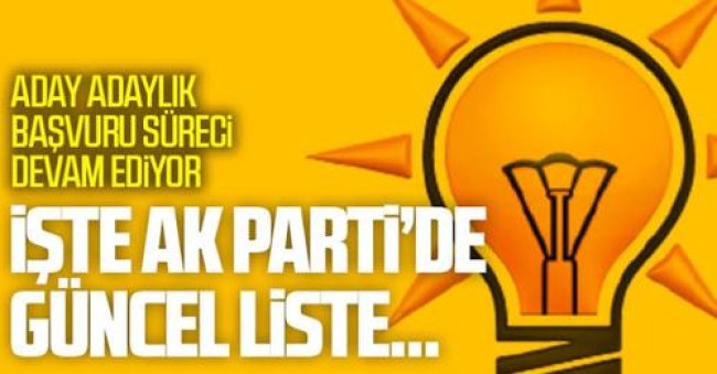 AK Parti'de Zonguldak'tan 21, Kdz.Ereğli'den 5 aday