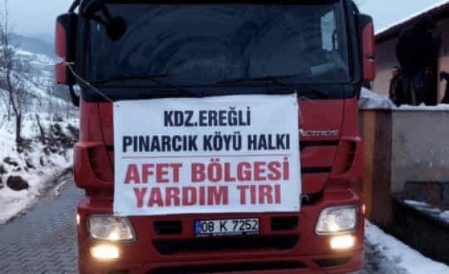 Kdz. Ereğli Pınarcık köyü yardım tırı yola çıktı