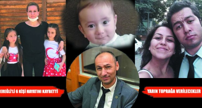 Depremde hayatını kaybeden 6 kişi Ereğli’de toprağa verilecek