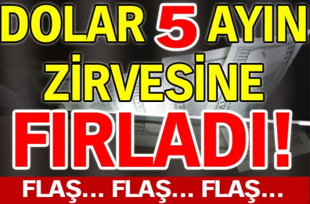 Dolar 5 ayın zirvesine fırladı!