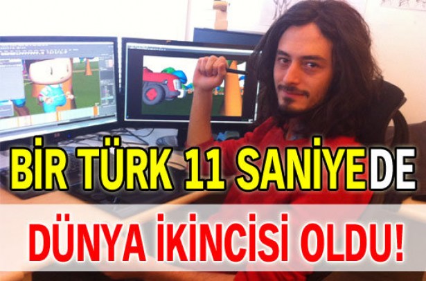 Bir Türk '11 Saniye'de dünya ikincisi oldu!.