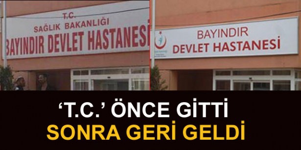 Tabeladaki T.C geri geldi