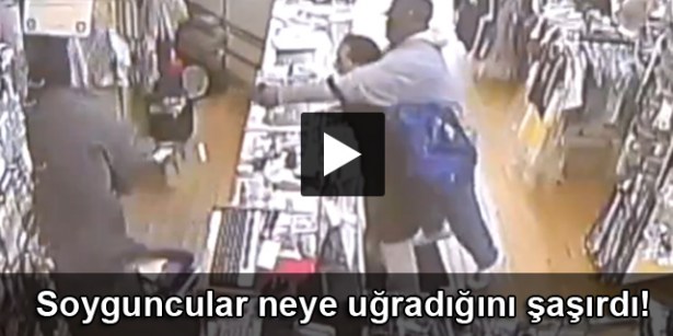 Soyguncular hayatlarının şokunu yaşadı!