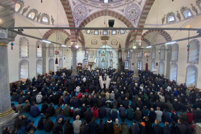 Kütahya Ulu Cami'de bayramlaştı
