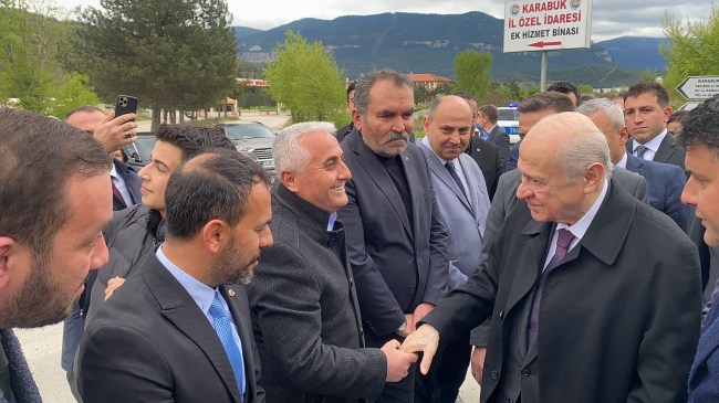 MHP lideri Devlet Bahçeli Karabük’te vatandaşa seslendi