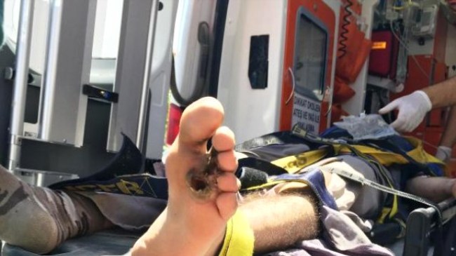 Alaplı'da akıma kapılan 2 inşaat işçisi yaralandı