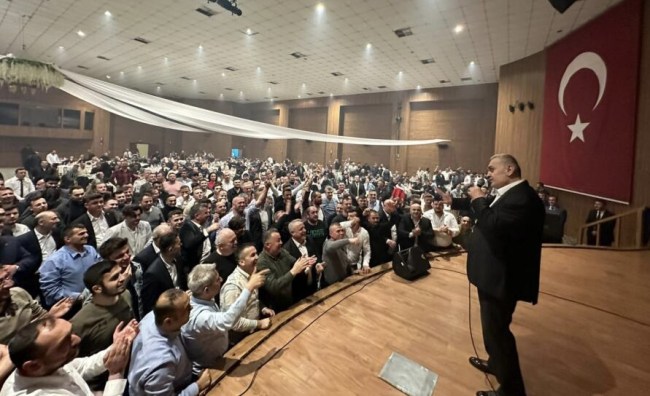 Odabaş işçilerle hasret giderdi