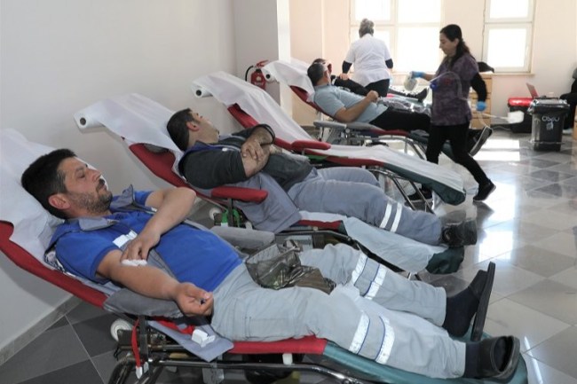 KASKİ'den ERÜ Kan Merkezi'ne destek