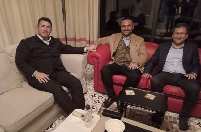 Nejdet Tıskaoğlu, Özcan Ulupınar'ı ziyaret etti