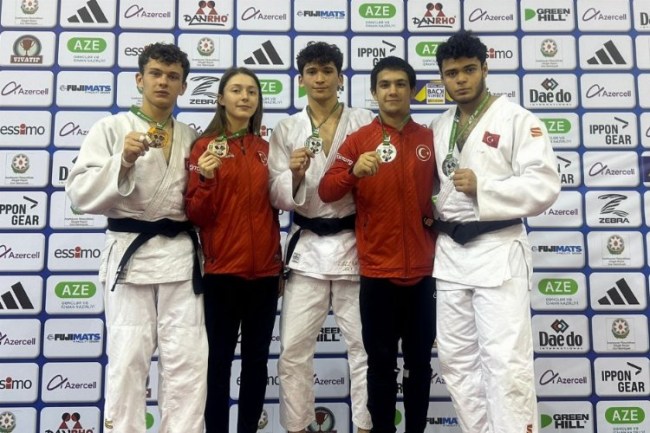 Kocaelili Judocular Avrupa'da fırtına gibi esti