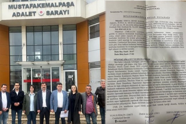 Mustafakemalpaşa Belediyesi'nde rapor skandalı!