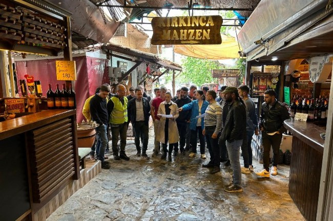 Şirince'de tarihi çarşıda yenileme