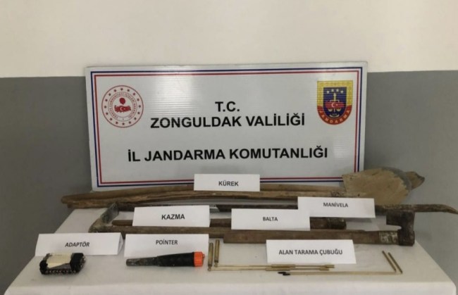 Zonguldak’ta kaçak kazıya jandarma engeli