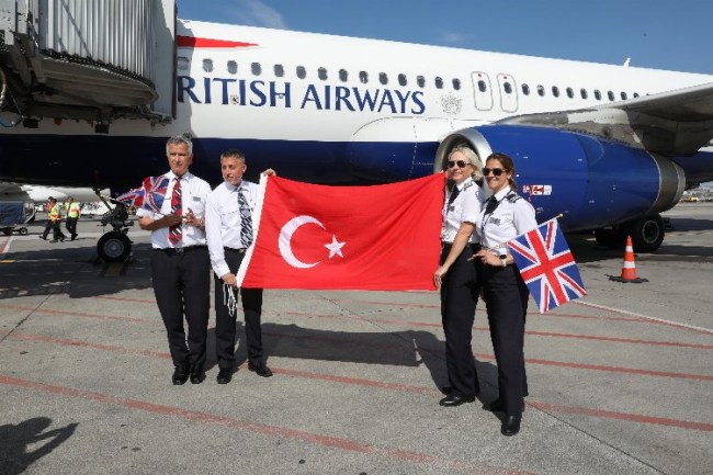 Sabiha Gökçen'den British Airways Londra uçuşlarına başladı