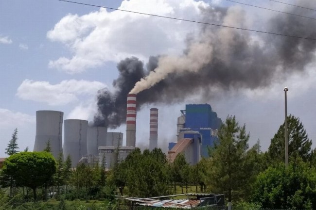 Afşin-Elbistan Termik Santrali'nde yangın paniği