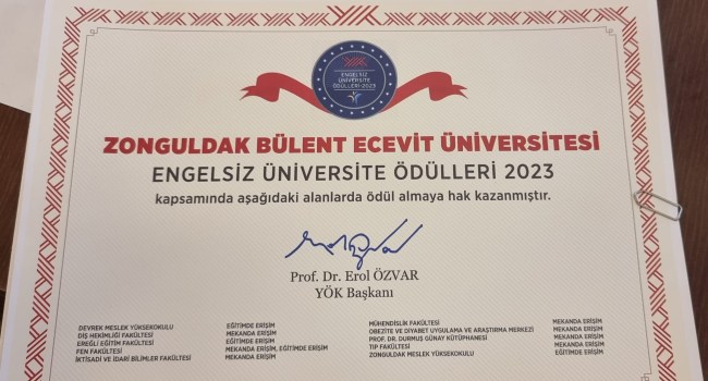ZBEÜ Engelsiz Kampüs sıralamasında Türkiye’de ilk 5’te