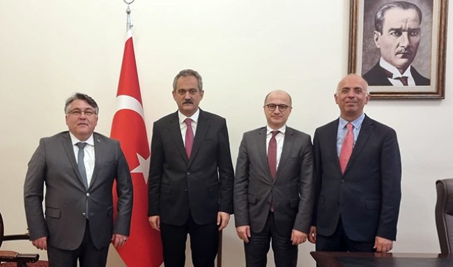 ZBEÜ Rektörü Özölçer'den Milli Eğitim eski Bakanı Özer'e ziyaret
