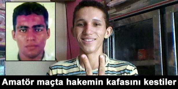 Amatör maçta hakemin kafasını kestiler