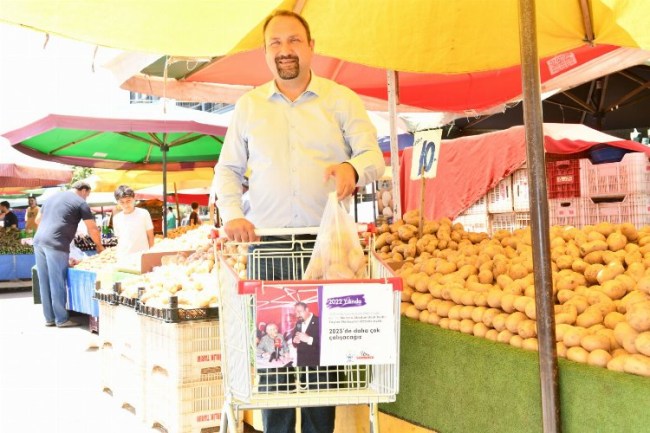 Çiğli'den pazarlara alışveriş arabası hizmeti