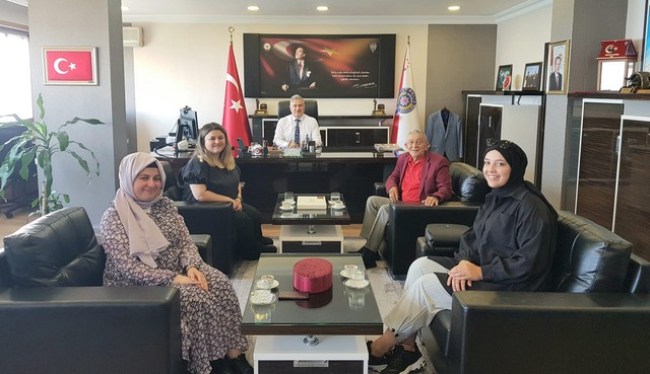 Zonguldak Huzurevi Müdürü Kirazlı'dan Müdür Aktaş'a ziyaret