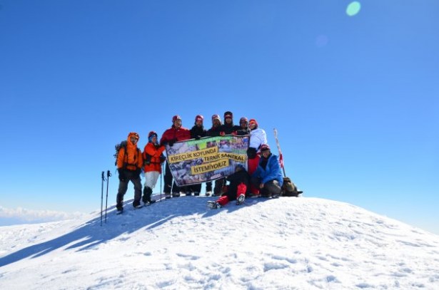 Ağrı dağında 'Termik santral'e HAYIR eylemi'