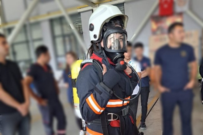 Malatya İtfaiyesi'nden uygulamalı eğitim