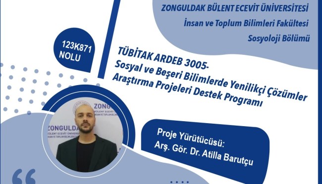 ZBEÜ Sosyoloji Bölümü öğretim elemanı projesine TÜBİTAK'tan destek
