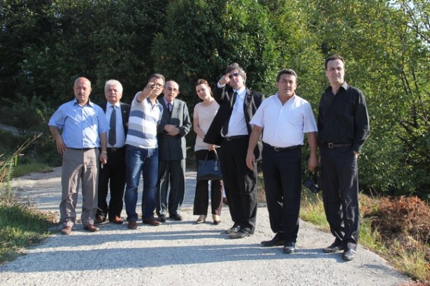 Zonguldak'lı gazeteciler TOKİ arazisini inceledi..