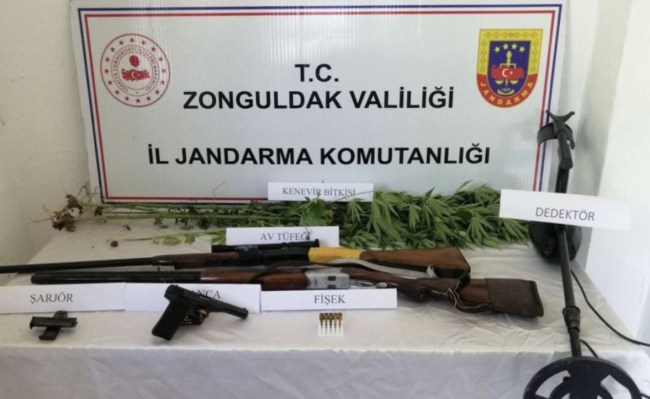 Zonguldak’ta acemi defineciye suçüstü