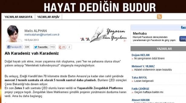 Karadeniz'e bir destek de Melis Alphan'dan..